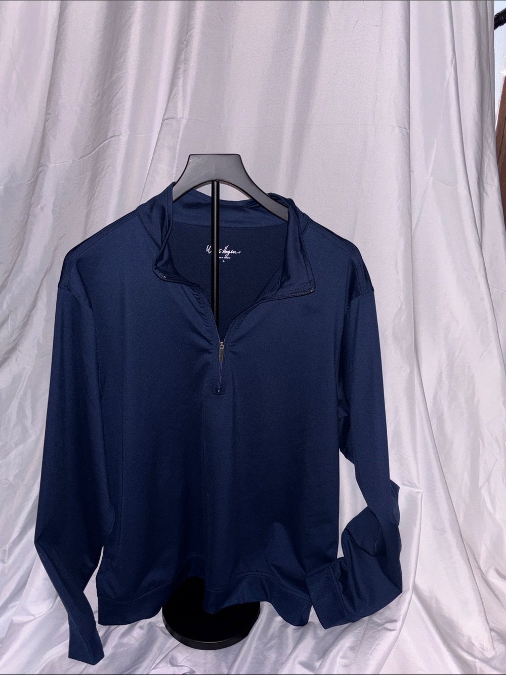 Walter Hagen Navy Blue Quarter-Zip Pullover